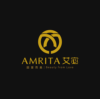 “因爱而美AMRITA艾宓”品牌logo设计